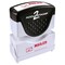 ACCUSTAMP2 Message Stamp, 1-color, Pre-inked, MAILED, 1-5/8" x 1/2" impression size, Red Message and Symbol